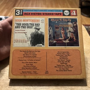 Hugo Montenegro Good Bad Ugly Music To Spy By 4 TRACK 3 3/4 IPS Reel To Reel RCA - Imagen 1 de 4