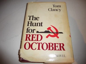 THE HUNT FOR RED OCTOBER - Tom Clancy - HB DJ 1984 - Free Shipping - Picture 1 of 6