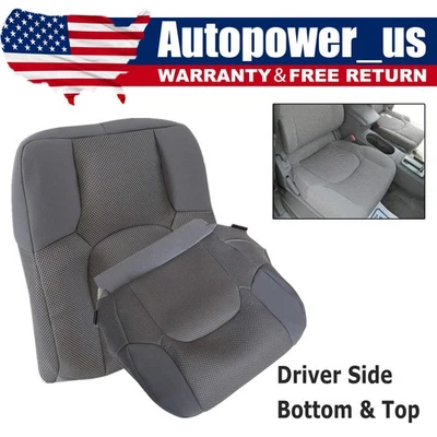 Cubierta de asiento trasero y inferior inclinada gris para Nissan Frontier 2005-18 2019 2 piezas Foto 1 de 4