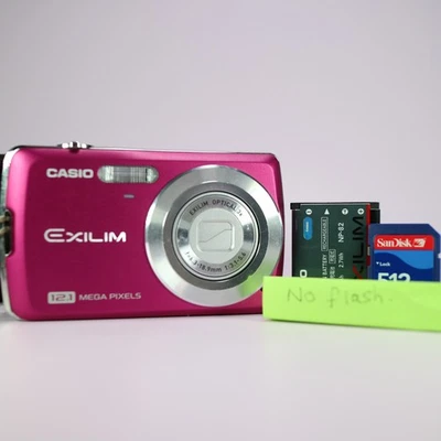Casio Digital Camera Exilim EX-Z35 12.1MP Pink Tested *Read* - Image 1 of 4