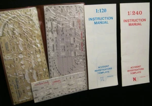 VINTAGE TRAFFIC ACCIDENT  PORTFOLIO TEMPLATES SEALED WITH 2 INSTRUCTION MANUALS - Picture 1 of 4