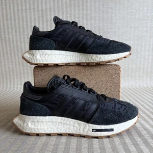 Adidas Originals Retropy E5 Shoes Mens Size 7 Core Black Suede Boost Gum H03080 - Picture 1 of 19