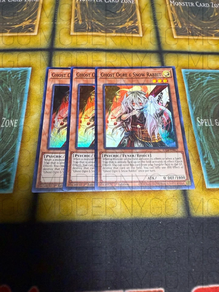 3x Ghost Ogre & Snow Rabbit Super Rare RA04-EN015 NM - Image 1 of 1