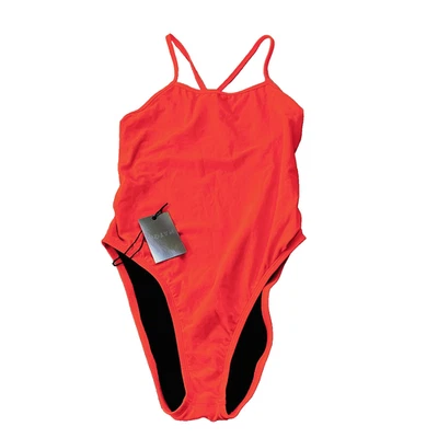 Traje de baño de una pieza Jolyn talla 34 Team Brandon 2 en naranja sunkist nuevo con etiquetas Foto 1 de 4