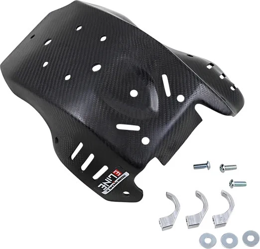 Marco de fibra de carbono Moose vientre motor protector placa de deslizamiento KTM 250 XCW 20-22 Foto 1 de 3