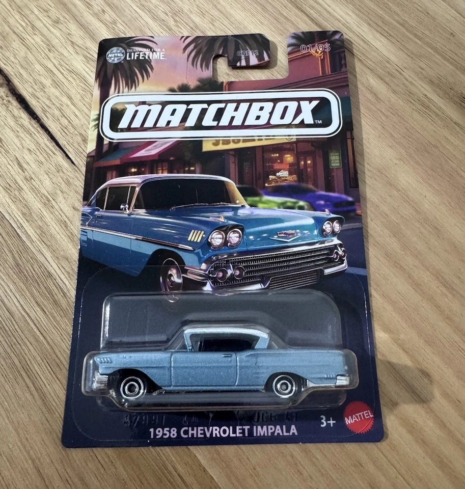 Matchbox 2025. 1958 Chevrolet Impala. 1/5. Blue. - image 1 of 1