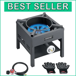 Premium 16" Banjo Wok Burner with Custom Ring - 270,000 BTU, Wind Resistant - Picture 1 of 11