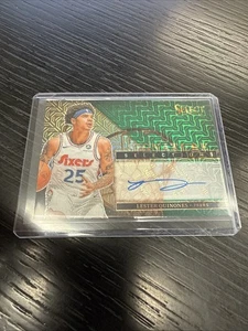2024-25 Select - Lester Quinones Auto SS-LES Green Mojo/35 Philadelphia Sixers - Imagen 1 de 4