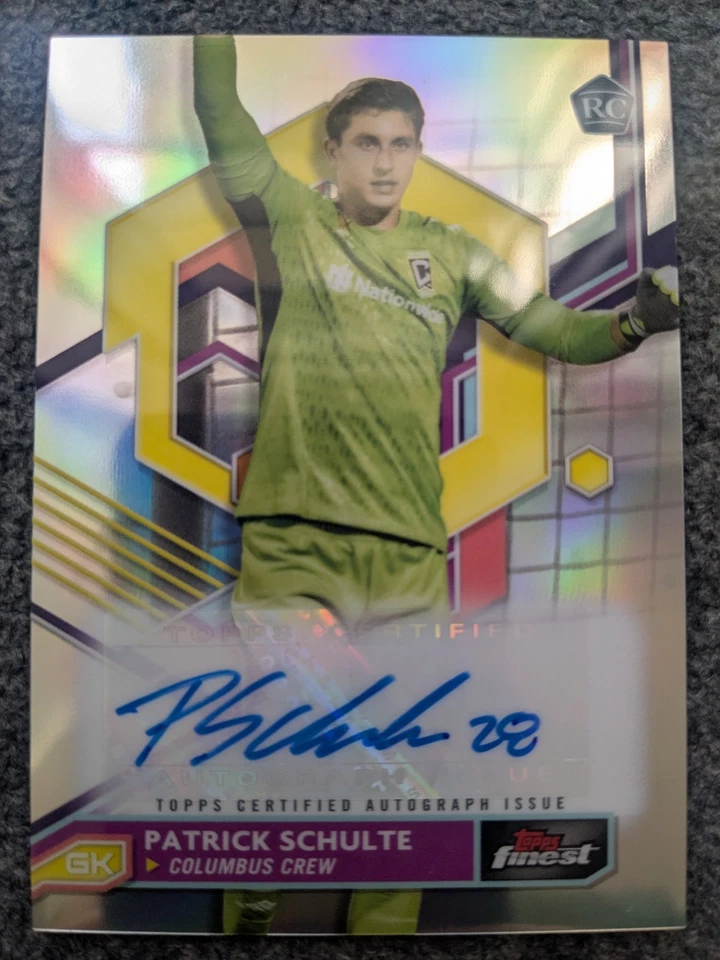 2023 TOPPS FINEST MLS PATRICK SCHULTE AUTOGRAPH ROOKIE CARD#A-PS - Image 1 of 1