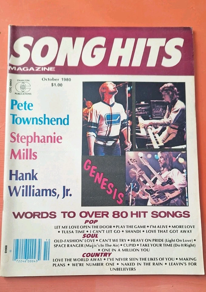 Song Hits Magazine October 1980 Genesis  - Image 1 of 1
