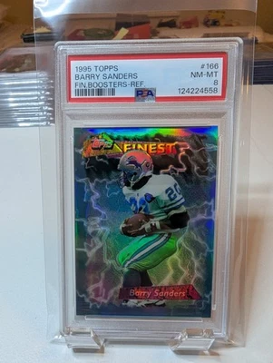 1995 Topps - Finest Boosters Barry Sanders #166 refractor Foto 1 de 3
