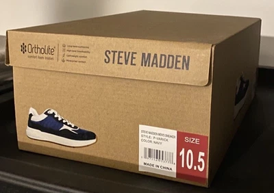 NUEVAS ZAPATILLAS STEVE MADDEN PARA HOMBRE P-VARICK AZUL MARINO TALLA EE. UU. 10.5 NUEVAS EN CAJA PRECIO DE VENTA SUGERIDO POR EL FABRICANTE $70 Foto 1 de 2