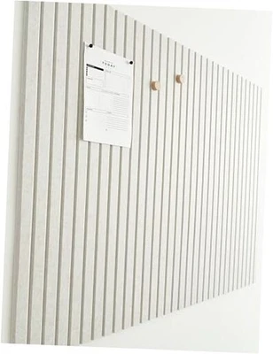 Tableros de Corcho Grandes para Paredes Tablero de Fieltro Negro Alternativo - Pared de Listones Marfil Bronceado Foto 1 de 4