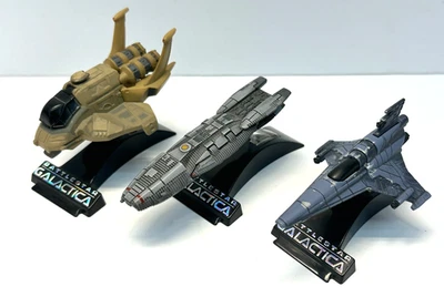 Battlestar Galactica Titanium Series Diecast Ships EE. UU. Cable Galoob Juego de 3 Piezas Foto 1 de 4