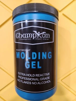 CHAMPKOM HEAVYWEIGHT MOLDING GEL 64 OZ  NEW HAIR CARE MADE IN USA ALCOHOL FREE - Image 1 of 4