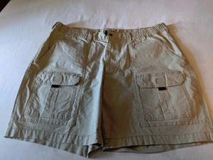 FOUNDRY MENS CARGO SHORTS Khaki Size 46 Comfort Stretch 98% cotton - Picture 1 of 7