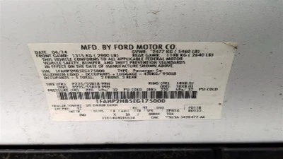 Passenger Rear Window Regulator Electric Fits 10-19 TAURUS 329430 Foto 1 de 4