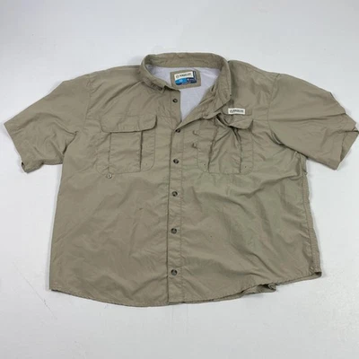 Magellan Outdoors Shirt Mens XL Brown Short Sleeve Fishing Relaxed Fit - Image 1 of 4