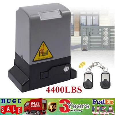 1800kg Automatic Sliding Gate Opener Motor Remotes Control Gate Opener 3968lbs - Image 1 of 4