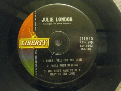 Julie London - s/t (1964) Liberty LST-7342 vinyl 45 excellent shape Foto 1 de 2