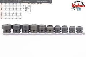 Koken 1/2" Impact Steckschlüssel-Satz dünnwandig 10tlg. extra kurz  - Bild 1 von 2