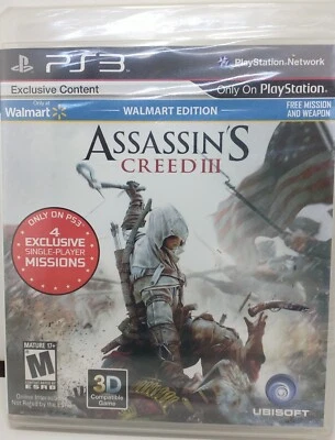 Assassin's Creed III Sony PlayStation 3 PS3 Video Game - Walmart Edition - Image 1 of 2