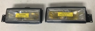 Nuevo de Lote Antiguo OEM Cadillac Deville Faros Luces 1989-90 EXPORTACIÓN con Bombillas Ámbar (PAR)  Foto 1 de 4