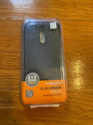 OEM Spigen Slim Armor Black LG G3 SGP10864 - Image 1 of 3