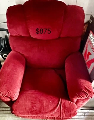 Balancín reclinable eléctrico ancho La-z-boy - Borgoña Foto 1 de 4