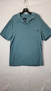 Prana Men's L Green Polo Stretch Shirt Button Collared  - Picture 1 of 5