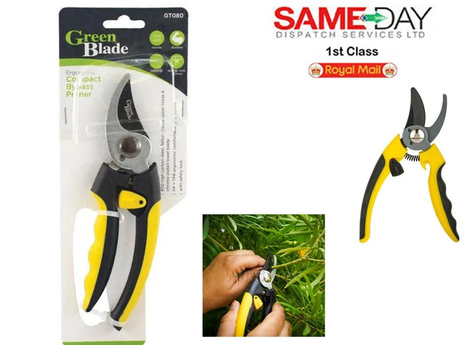 Pruning Shears Strong Garden Hand Pruner Scissors Secateurs Cutter Plants Tools - Image 1 of 4