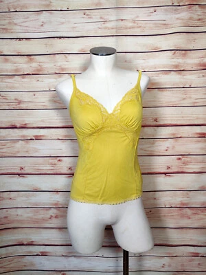 Top Camisola D&G Dolce&Gabbana Amarillo Vara Dorada Borde Encaje Talla S Foto 1 de 4