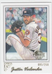 2017 Justin Verlander Topps Gallery PRIVATE ISSUE /250 - #115 Astros Tigers - Picture 1 of 1