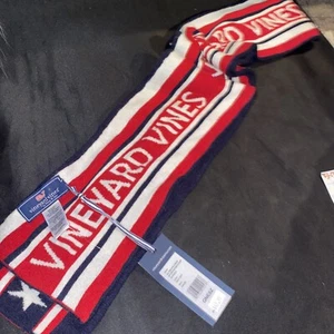 Vineyard Vines Boys Red White & Blue Scarf One Size - Picture 1 of 8