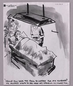  Original Cartoon Art by Bill Wenzel.  1960's ? - Picture 1 of 2