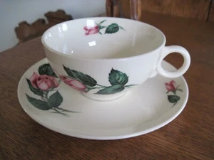 Universal Potteries Ballerina Pink Rose Cup and Saucer Set - Picture 1 of 9