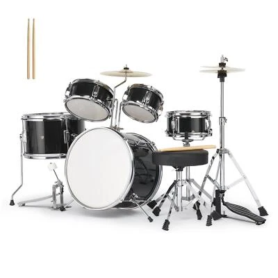 KTAXON 3- 5 Piece Junior Drum Set, Beginner Drum Kit with Throne, Cymbal, Drumsticks US