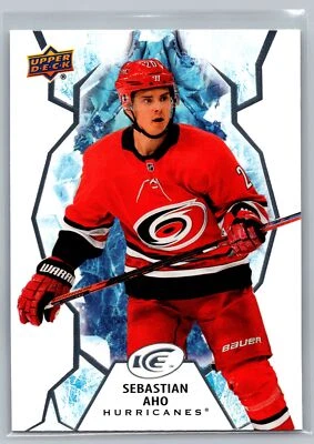 2021-22 Upper Deck Ice #71 Sebastian Aho Carolina Hurricanes - Image 1 of 2