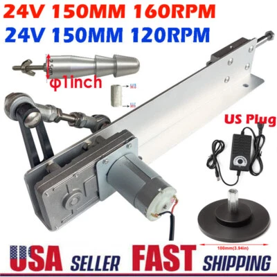 24V Reciprocating Motor Linear Actuator 3in 6in 160RPM Fast Speed Adjustable DIY - Image 1 of 4