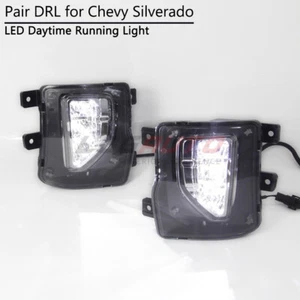 For Chevy Silverado 1500 2016-18 LED DRL Fog Lamp Daytime Running Light Assembly - Bild 1 von 11