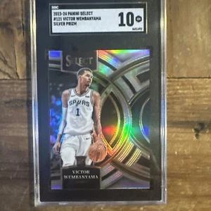 2023-24 Select Victor Wembanyama #121 Silver Prizm Rookie Premier Level SGC 10 - Picture 1 of 2