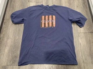 Camicia VINTAGE COOGI Jeans Down Under Blu 2XL RARA Y2K Rap Hip Hop Urban Street - Foto 1 di 8