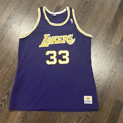Camiseta deportiva de Los Angeles Lakers Kareem Abdul-Jabbar XL tejida arena púrpura de colección Foto 1 de 4