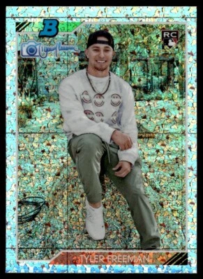 2023 Bowman's Best 1992 Bowman by Randy Johnson Tyler Freeman Cleveland - Image 1 of 2