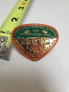 Vintage: Boy Scouts National Headquarters N.J. Johnston Hist Neckerchief Slide - Picture 1 of 2