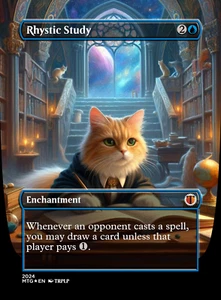 Rhystic Study v3 - Hochwertige individuelle Karten mit alterierter Kunst - Bild 1 von 1