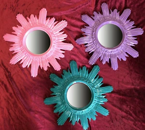 Baroque Antique Miroir Mural Soleil en Rouge 42x42 CM Rond Repro Miroir - Bild 1 von 46