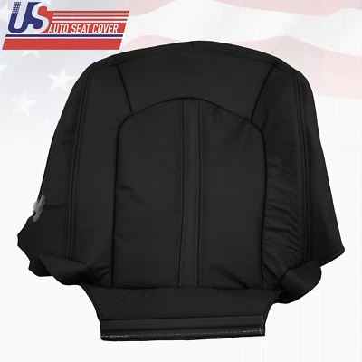 Cadillac CTS 2008 2009 2010 2x2 parte inferior del conductor cubierta de asiento de cuero perforado negro Foto 1 de 4