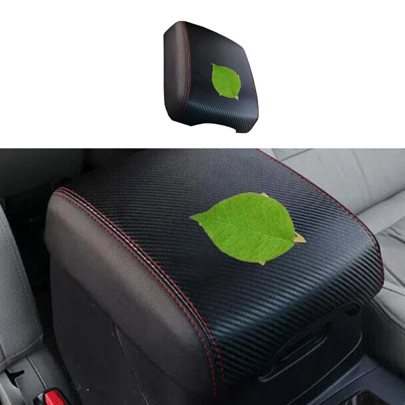 Carbon Fiber Leather Armrest Lid Cover For Mitsubishi Pajero Montero 2006-2019 - Image 1 of 1
