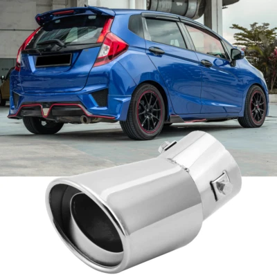 Exhaust Pipe Tip Rear Tail End Muffler 1.5-2.1" For HONDA FIT JAZZ 2014-2020  - Image 1 of 4